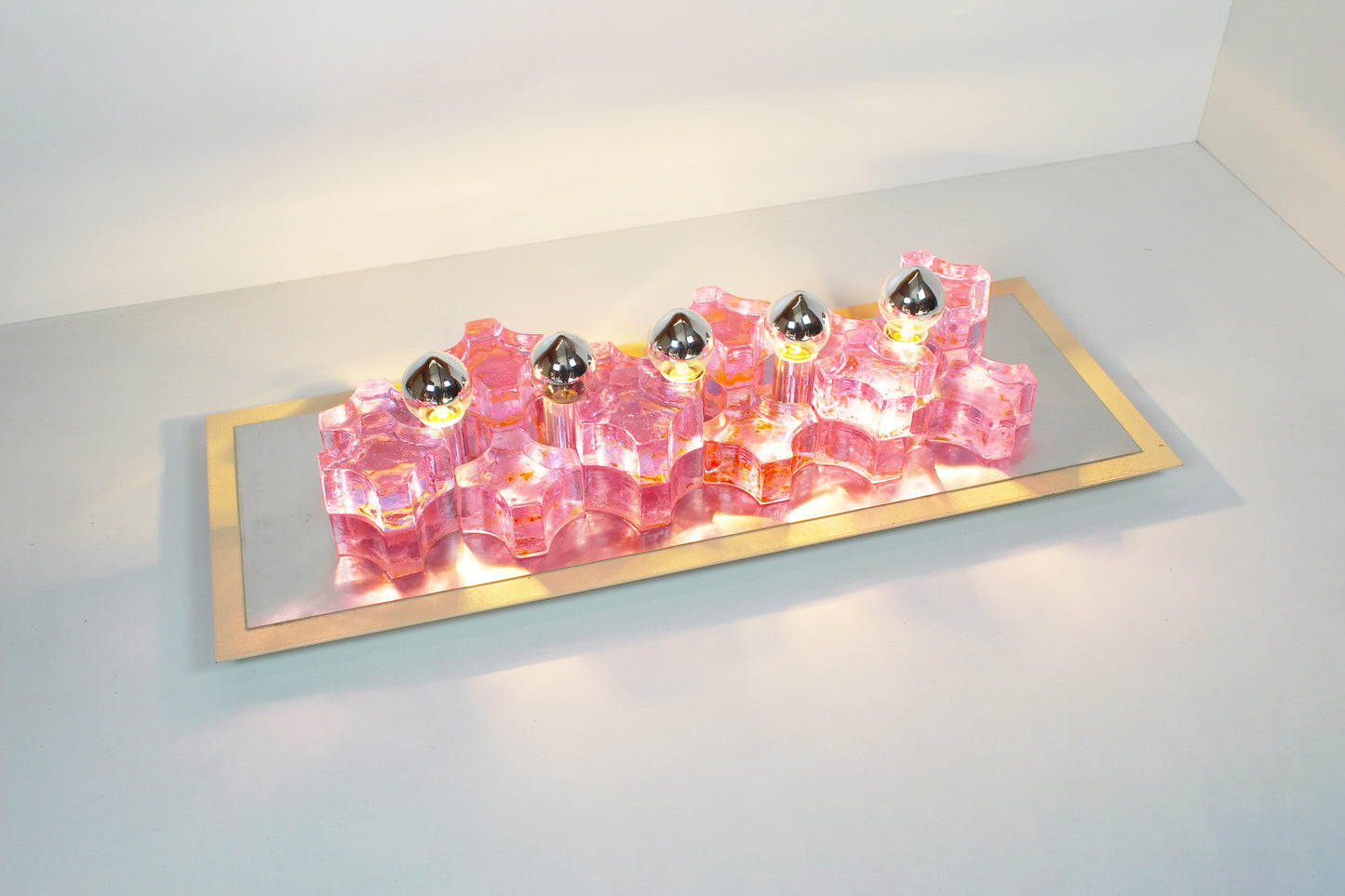 XXL 70s wall lamp by Albano Poli for Poliarte