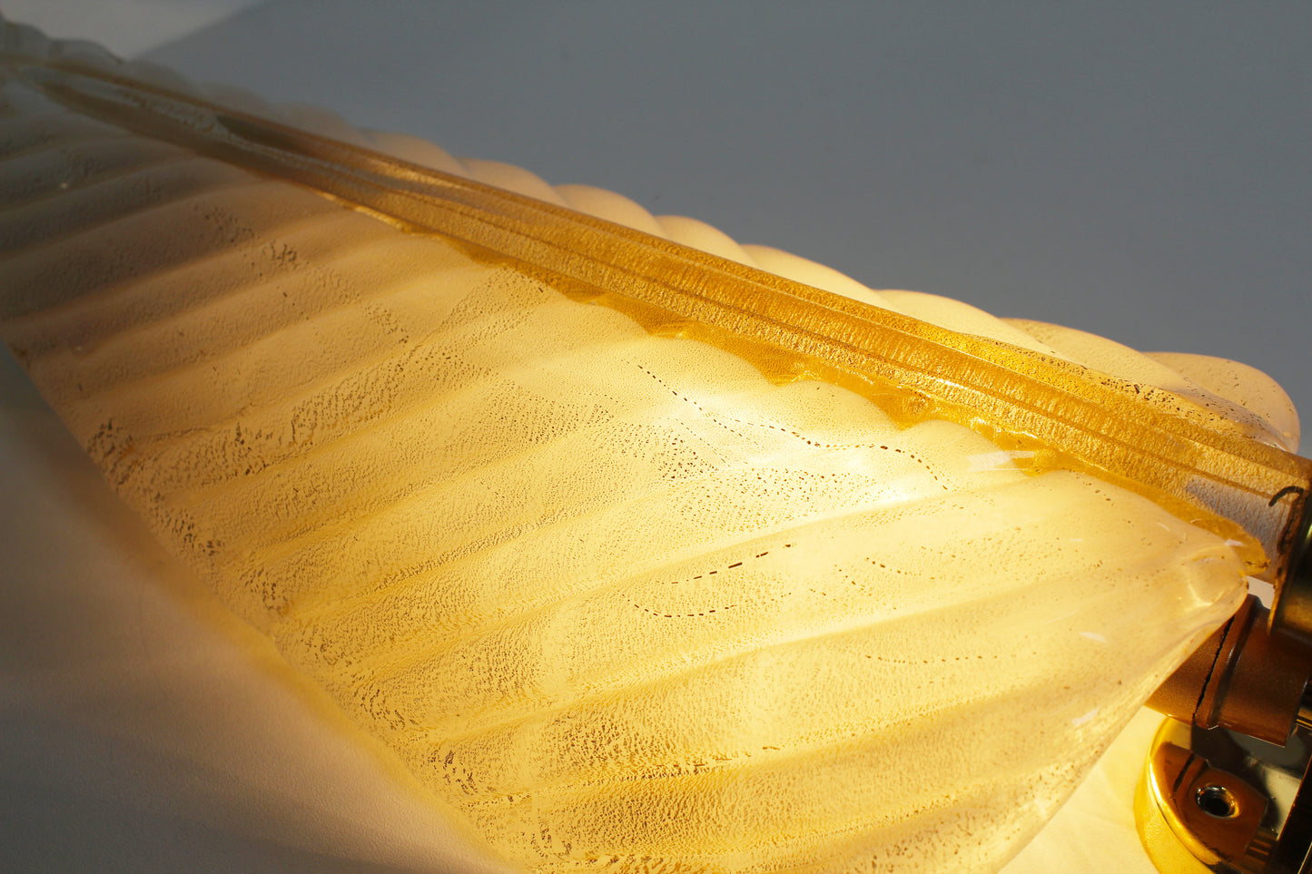 Rare set of 1960s Murano glass wall lamps by Barovier & Toso
