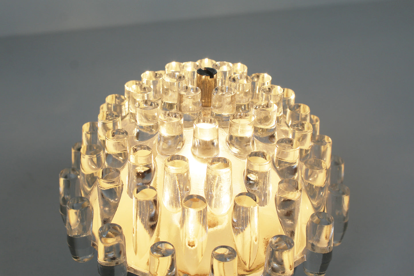 French 1970s 'Sputnik' glass wall lamp (3 available)
