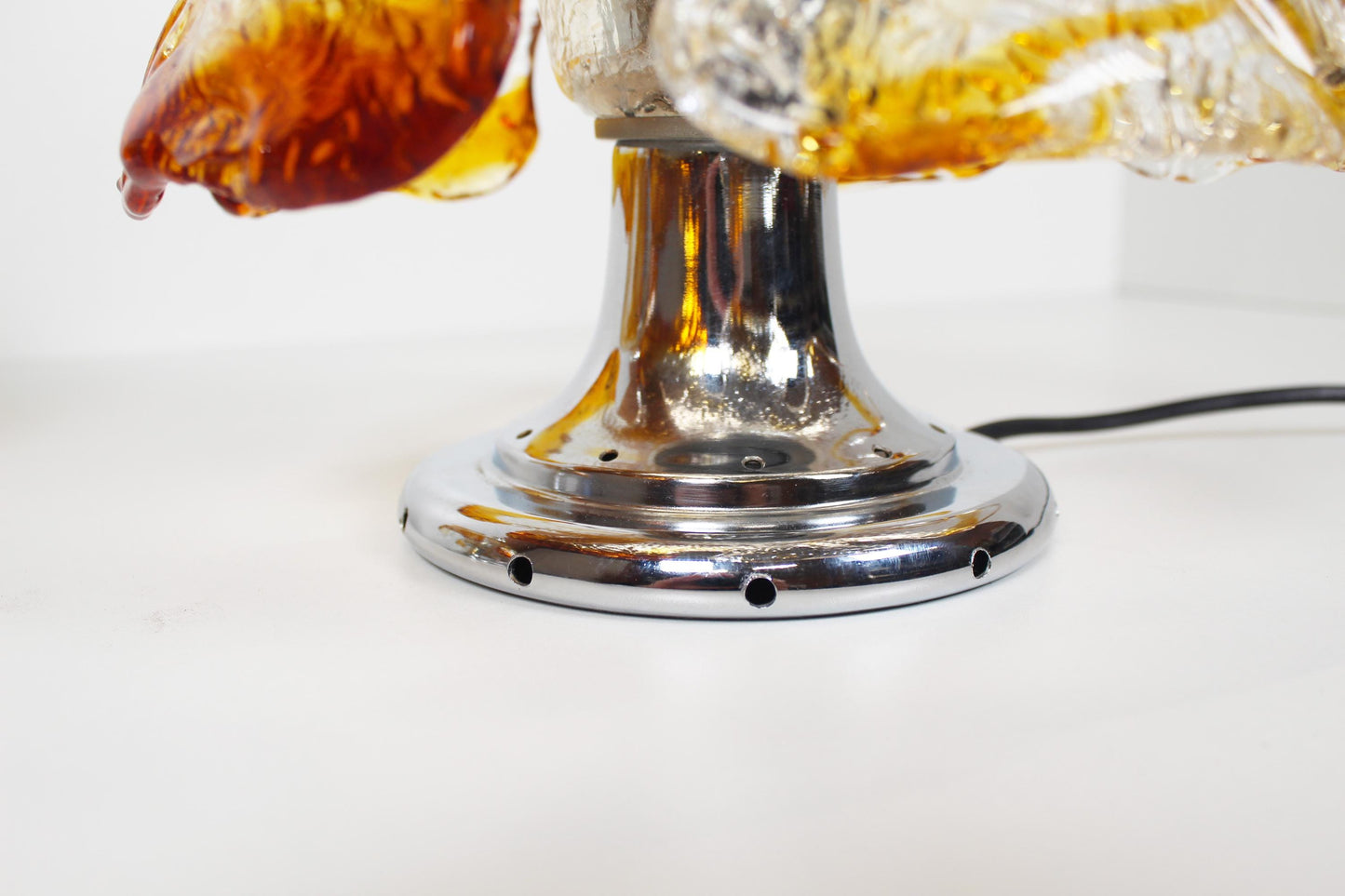 Pair of Murano glass table lamps by La Murrina
