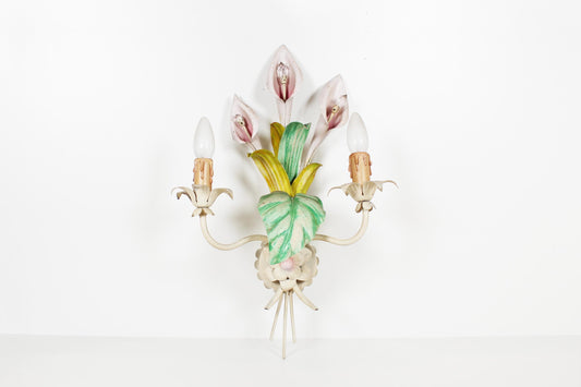 Grote Italiaanse 'Callas' wandlamp door Hans Kogl