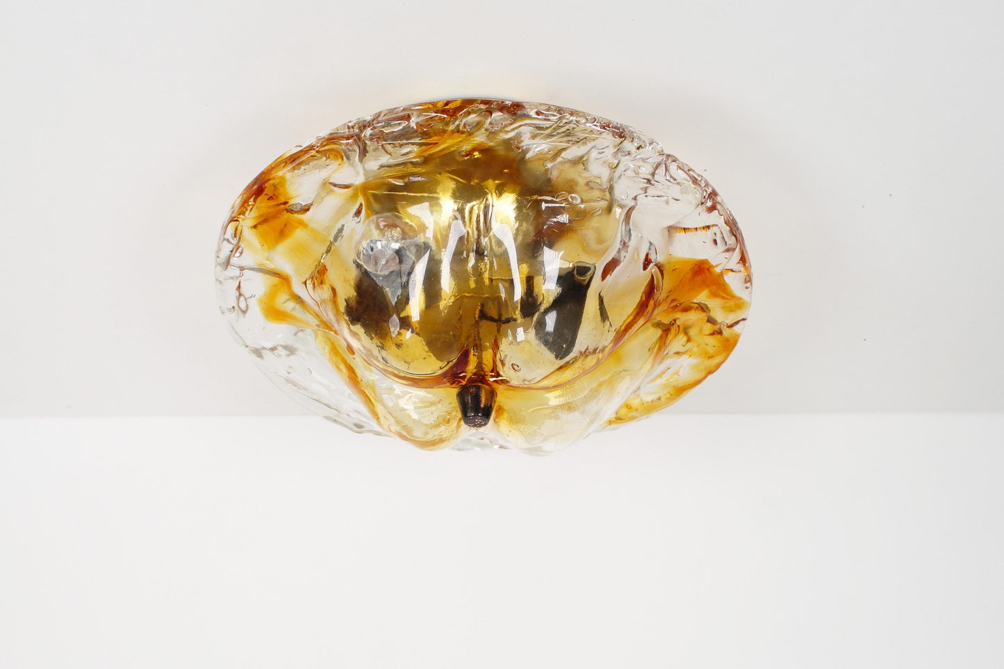 Muranoglass plafondlamp uit de jaren 70, toegeschreven aan Toni Zuccheri.