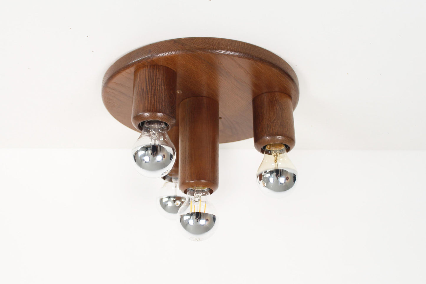 1970's old stock 'Japandi' flush mount light