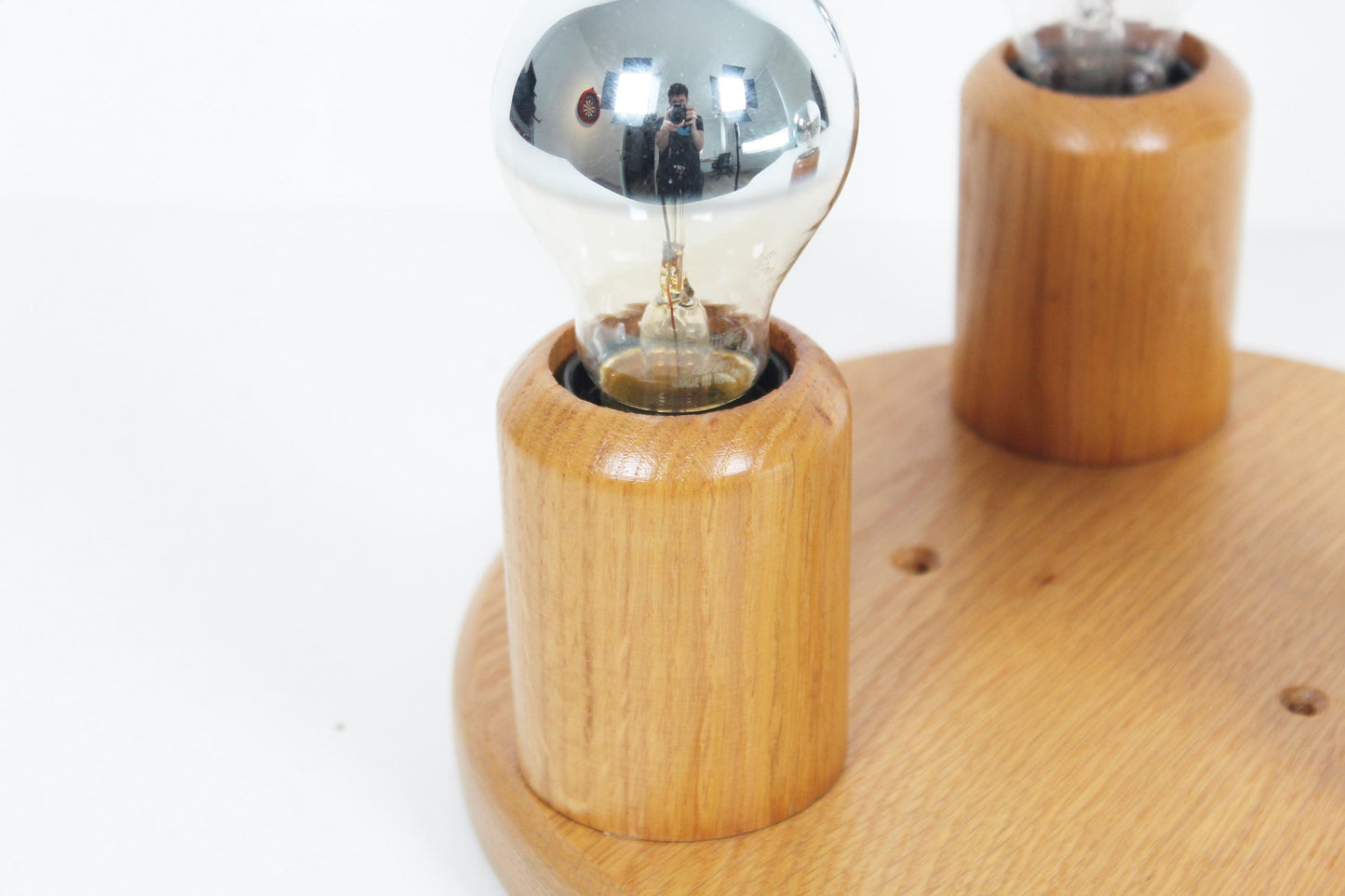 1970's old stock 'Japandi' flush mount light