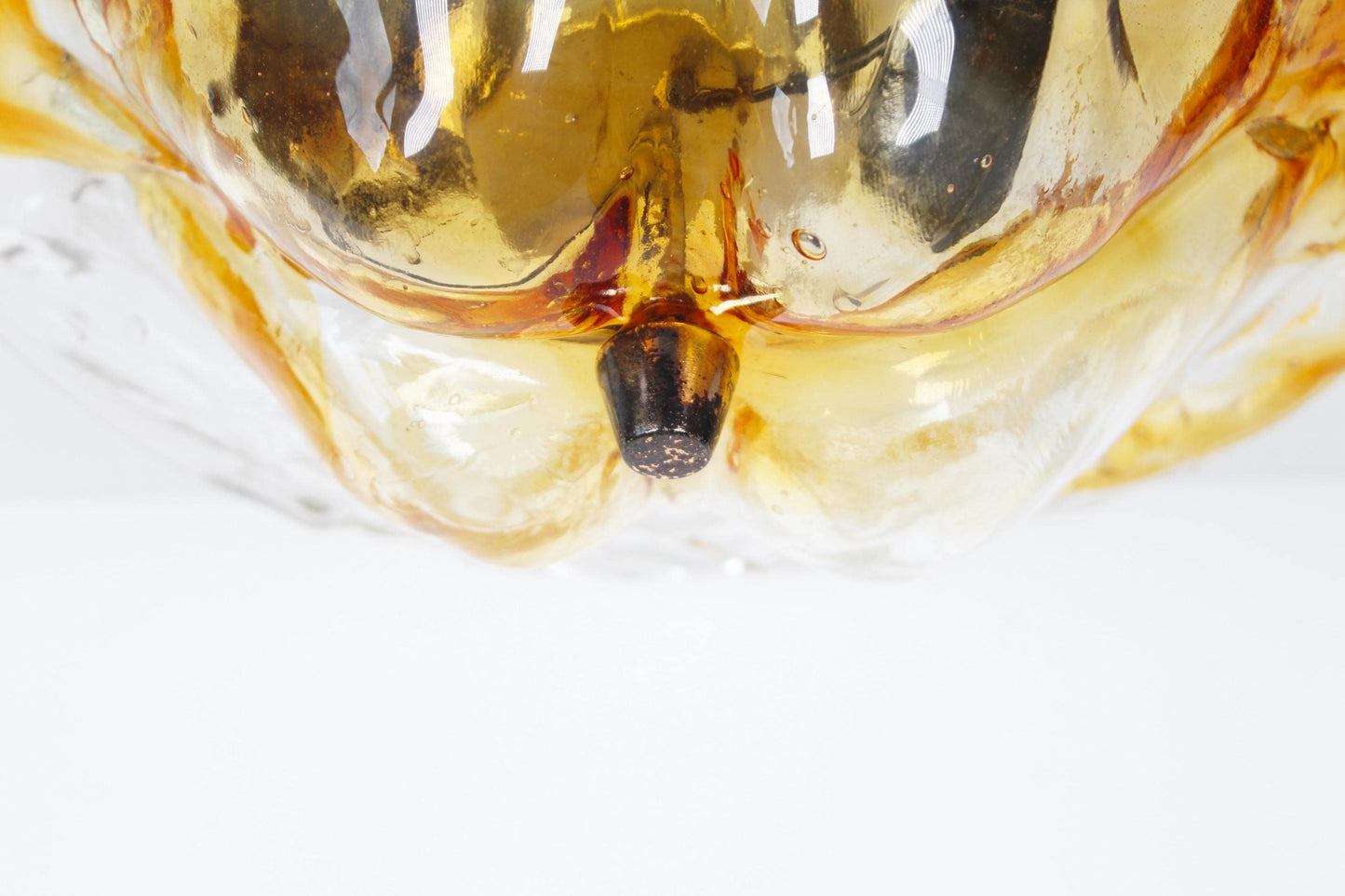Muranoglass plafondlamp uit de jaren 70, toegeschreven aan Toni Zuccheri.