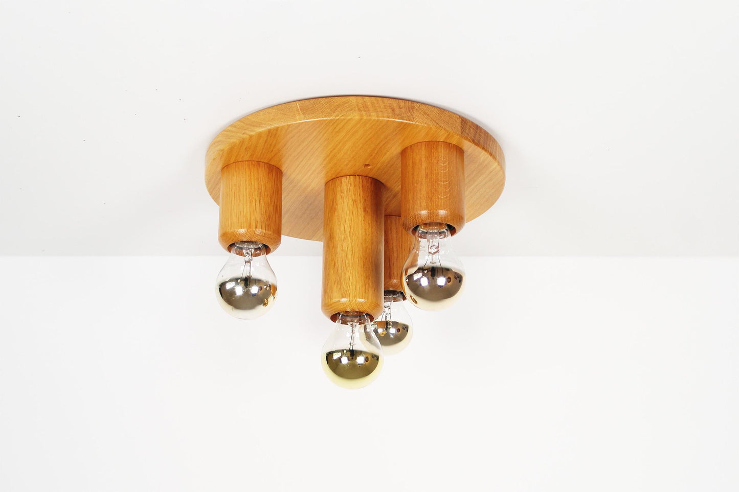 1970's old stock 'Japandi' flush mount light