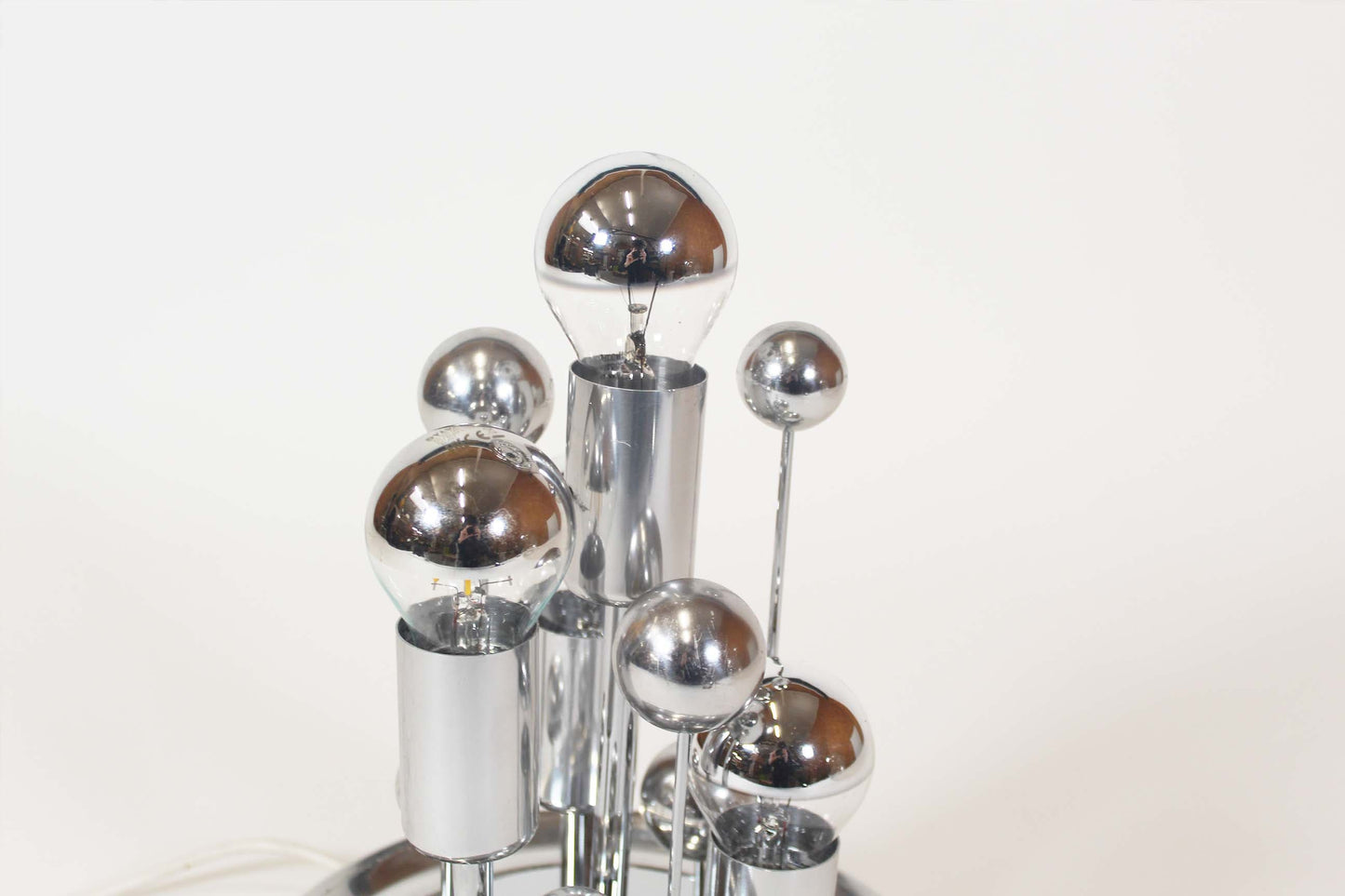 Large 'ice glass' table lamp by Doria Leuchten