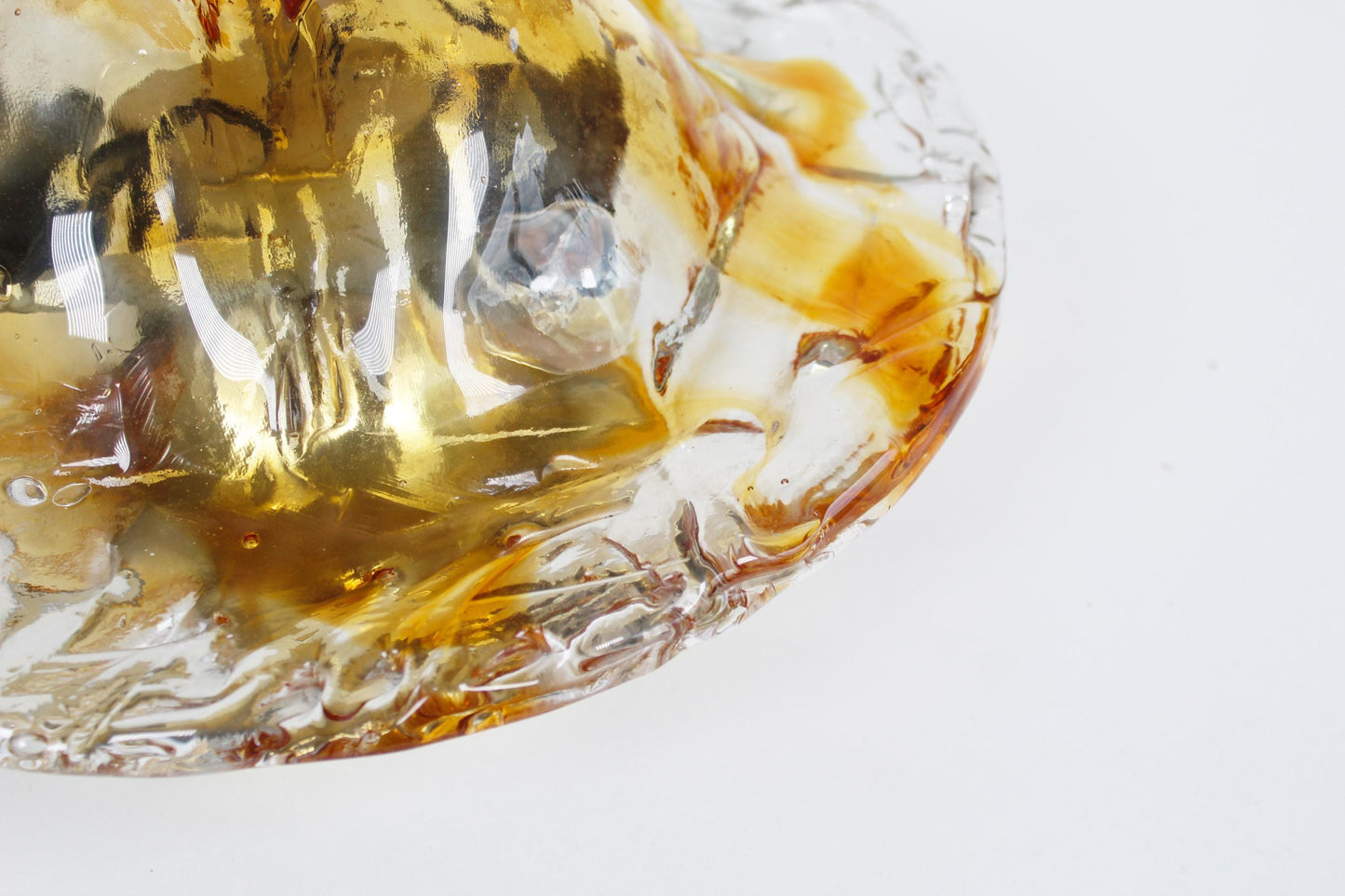 Muranoglass plafondlamp uit de jaren 70, toegeschreven aan Toni Zuccheri.