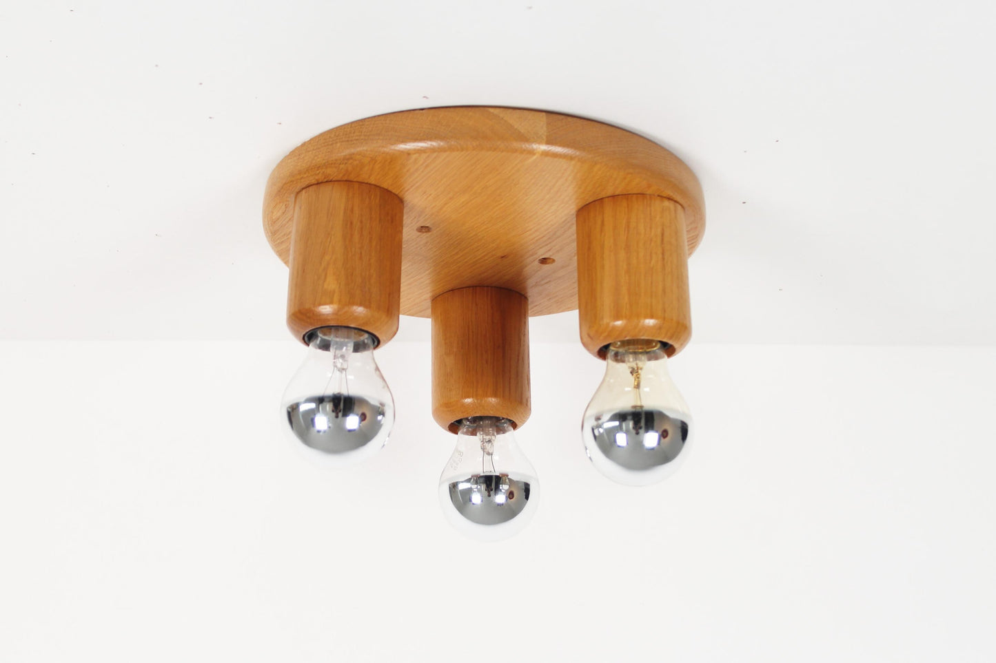 1970's old stock 'Japandi' flush mount light