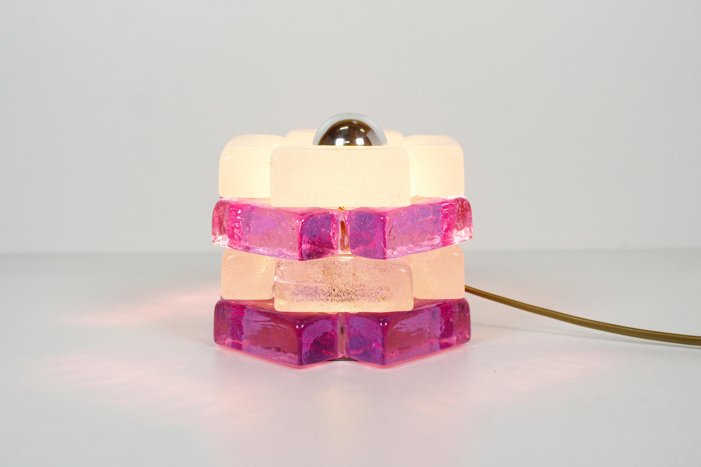 Muranoglass table light by Albano Poli for Poliarte