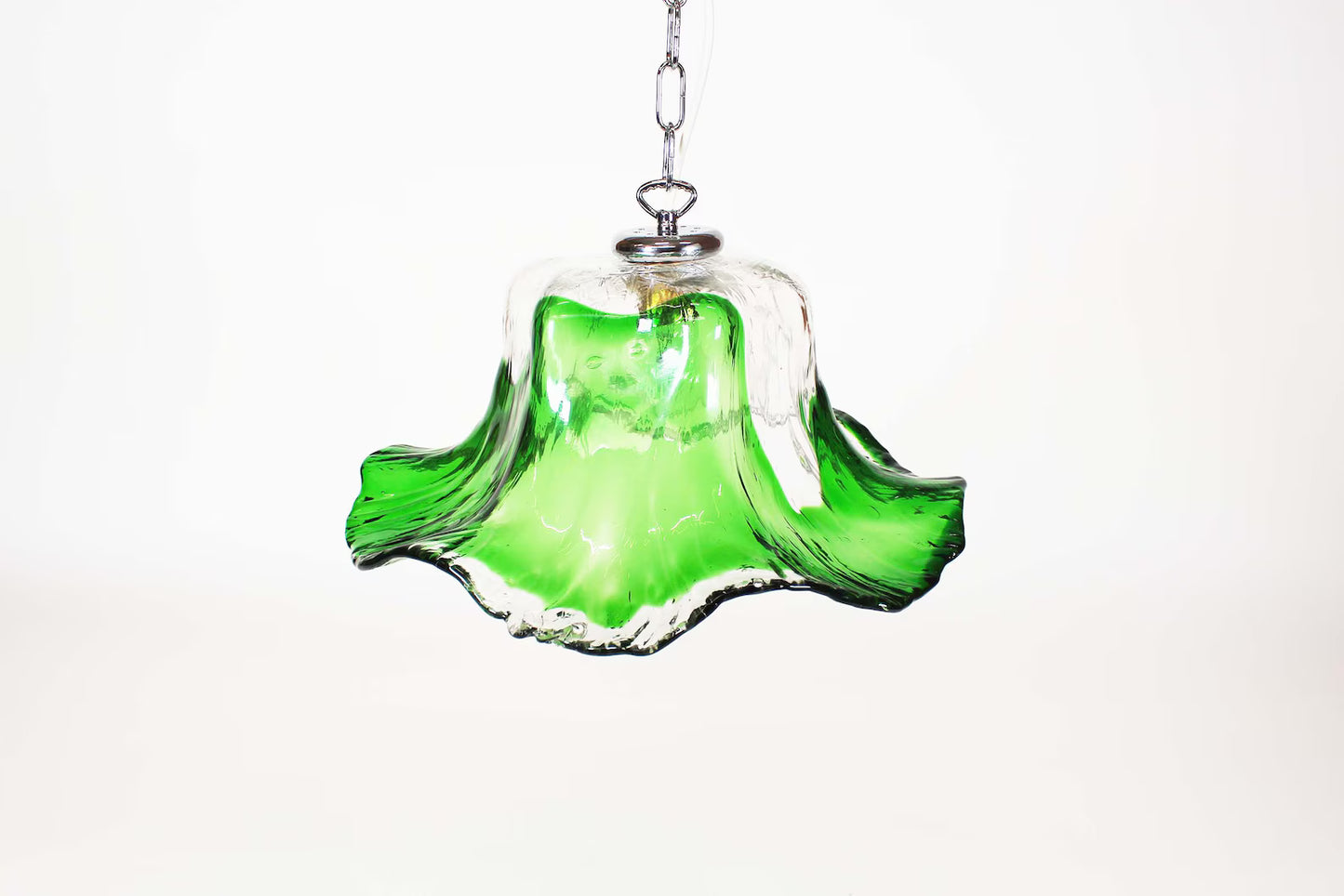 Vintage Muranoglass Pendant Lamp attributed to Carlo Nason for Mazzega