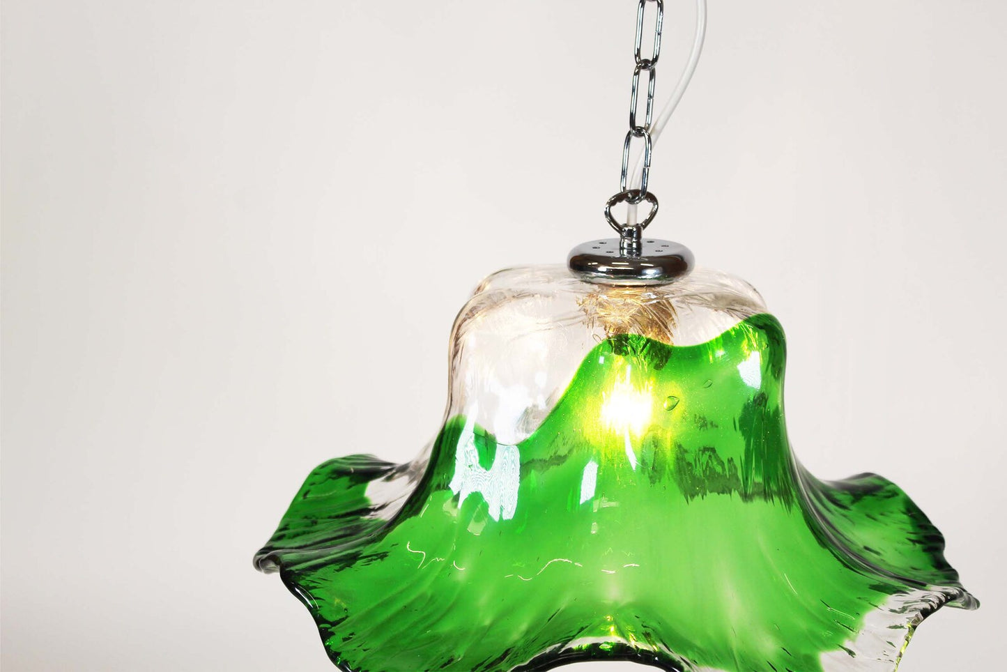 Vintage Muranoglass Pendant Lamp attributed to Carlo Nason for Mazzega
