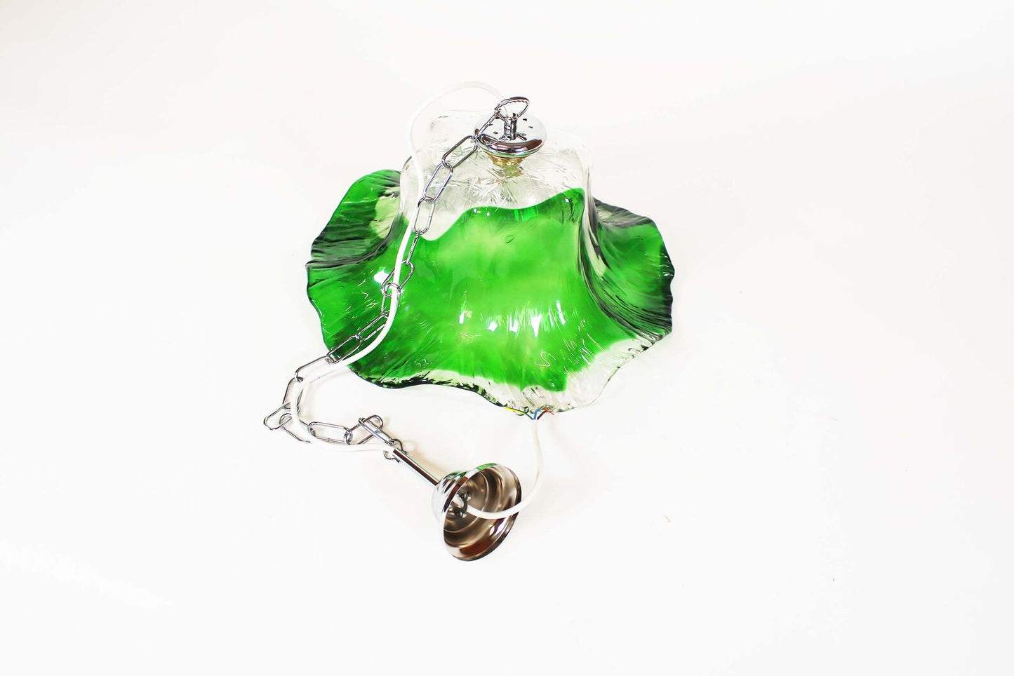 Vintage Muranoglass Pendant Lamp attributed to Carlo Nason for Mazzega