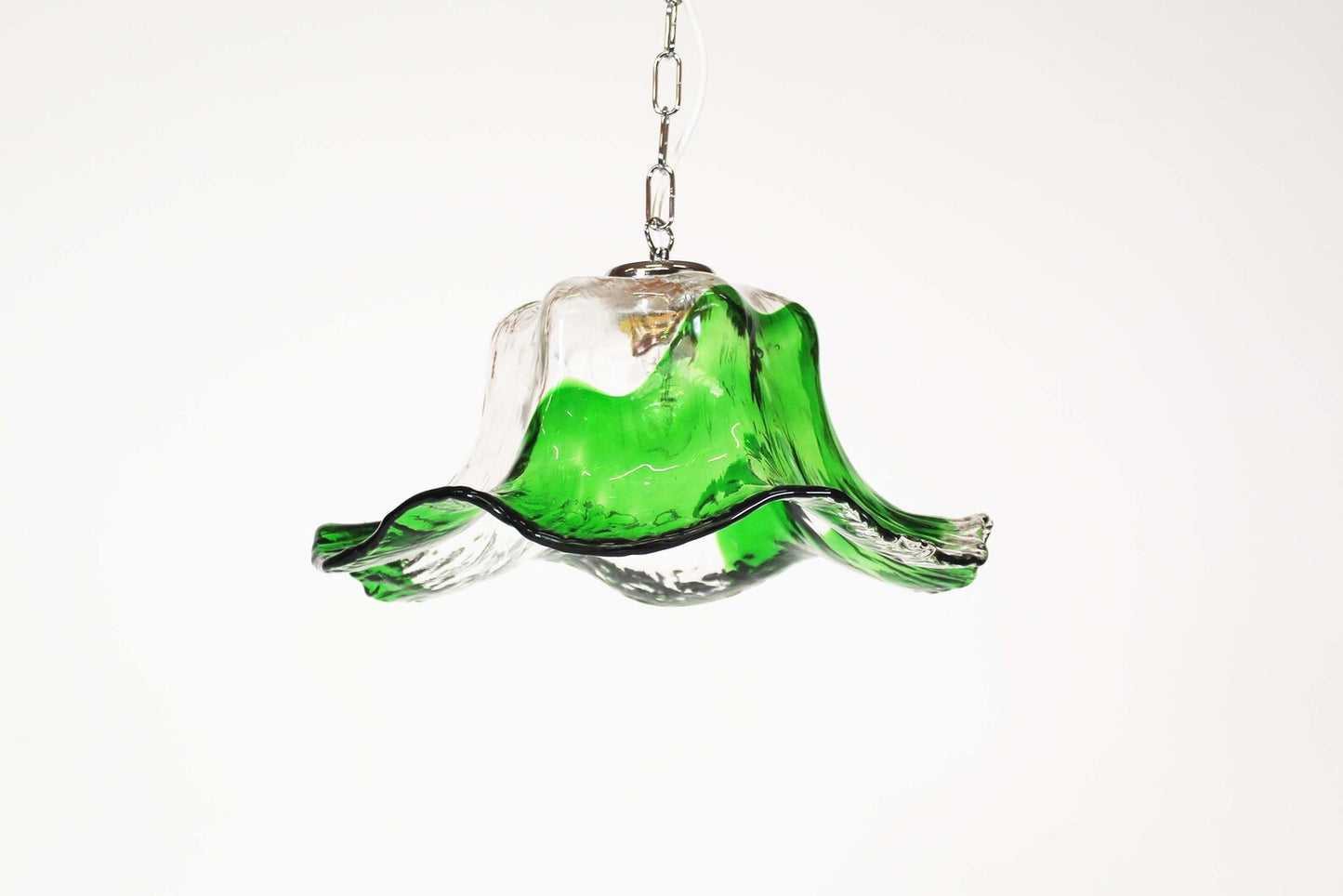 Vintage Muranoglass Pendant Lamp attributed to Carlo Nason for Mazzega